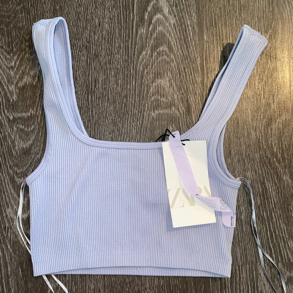 ZARA limitless contour collection bra crop top